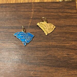 Sterling Silver South Carolina State Charm Set